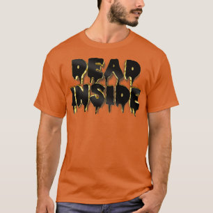 T-shirt Dead Inside Nihilist Gold Graphisme