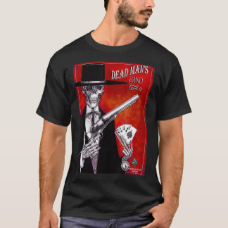 T-shirt Dead Mans Hand Goth styled Western poker Tee 