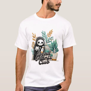 T-Shirt Dead Plants Club Niedlicher Skelettkatze P