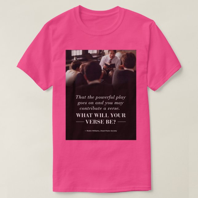 T-shirt Dead Poet Society (Design devant)