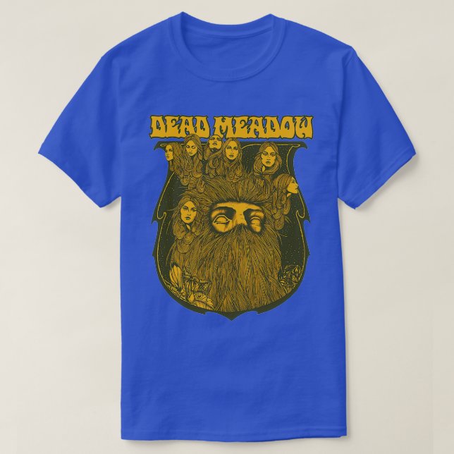 T-shirt Dead prairie noir et jaune design (Design devant)