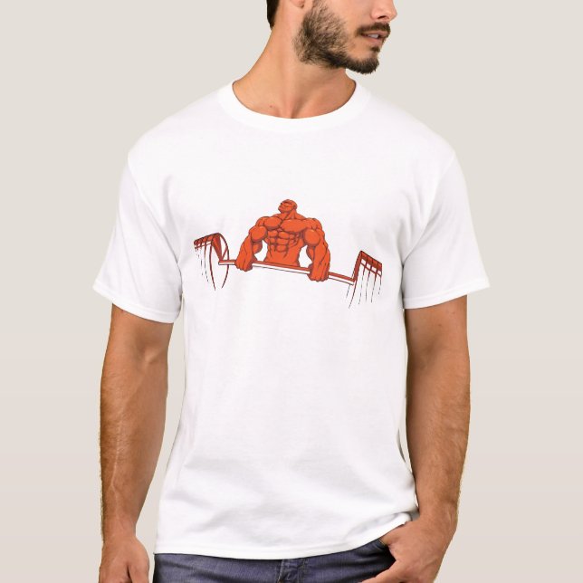 T-shirt Deadlift - chemise de culturisme - rouille (Devant)