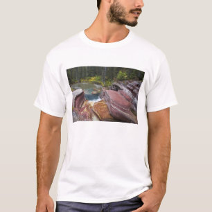 T-shirt Deadwood Falls sur Reynolds Creek en automne à