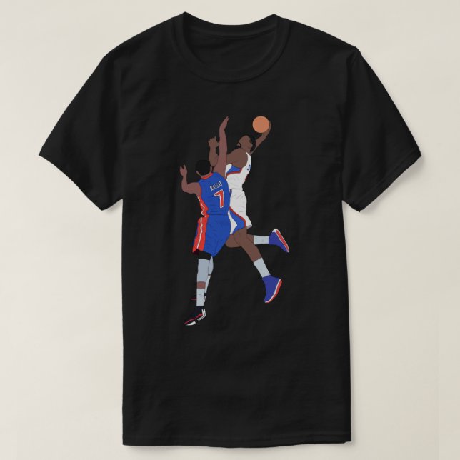 T-shirt DeAndre Jordan Dunk Sur Brandon Knight Sticker (Design devant)