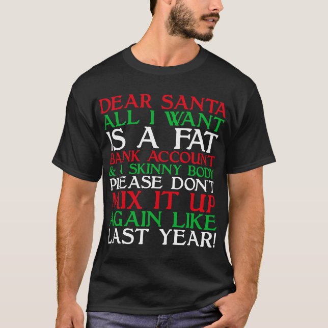 T-shirt Dear Santa (Devant)