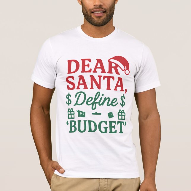 T-shirt Dear Santa I Can Explain Again Vector Design (Devant)