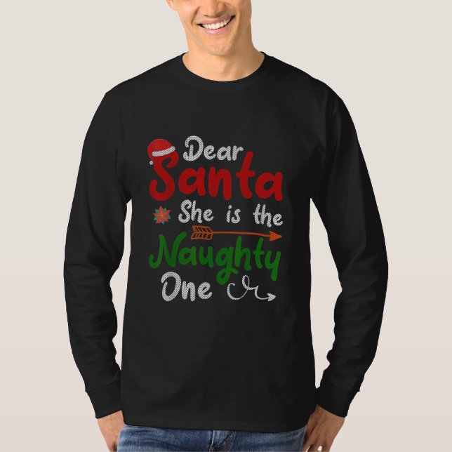 T-shirt Dear Santa She (Devant)