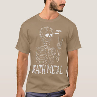 T-shirt Death metal Skeleton Goth Music Black Metal Punk B