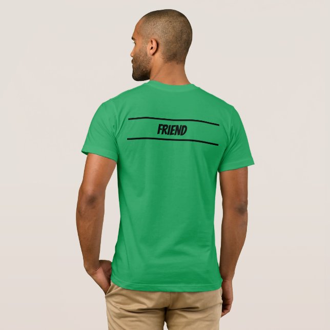T-shirt Deb de l'équipe masculine, personnalisable (Dos entier)