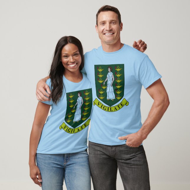 T-shirt Débardeur d'armoiries de l'île Vierge (Unisexe)