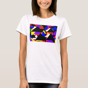 T-shirt Débardeur de base multicolore Abstrait (blanc)