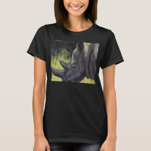T-shirt Débardeur de courroie de spaghetti de rhinocéros