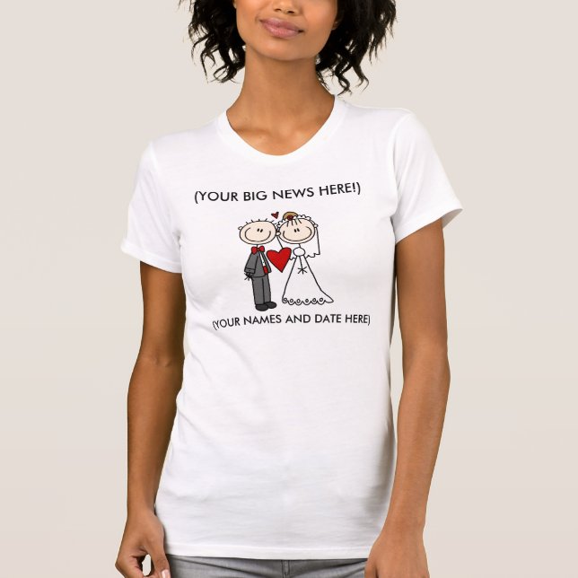 T-shirt Débardeur de mariée et de chambre customisée, s Ch (Devant)
