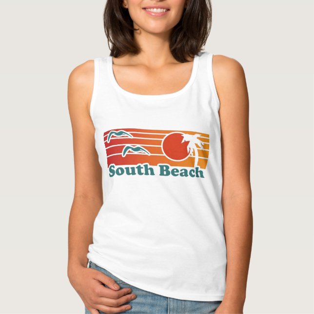T-shirt Débardeur de Miami South Beach (Devant)