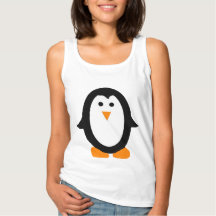 Débardeur de pingouin blanc mignon