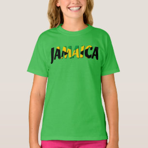 T-shirt Débardeur de texte du drapeau jamaïcain