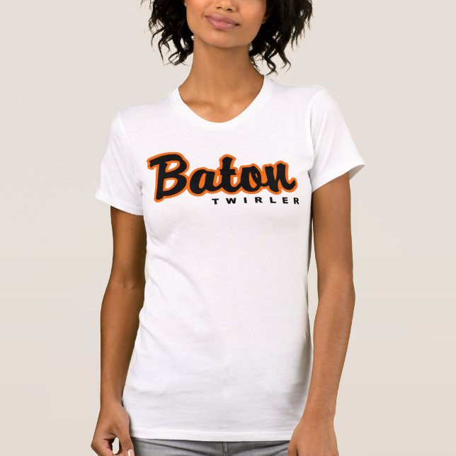 T-shirt Débardeur de Twirler de bâton de manuscrit de (Devant)