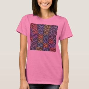 T-shirt Débardeur Floral (Rose Chaud) - Multicolore