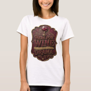 T-shirt Débardeur graphique Statement Gold ICI POUR LE VIN