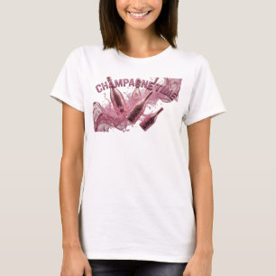 T-shirt Débardeur graphique Statement Pink CHAMPAGNE TIME