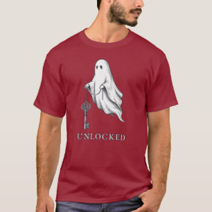 T-shirt Débardeur graphique vintage de clé de squelette de