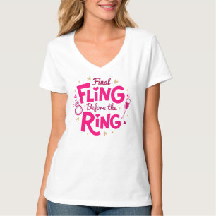 T-shirt Débardeur rose dernier flirt avant la bague