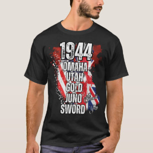 T-shirt Débarquement de l'OMAHA UTAH GOLD JUNO SWORD Norma