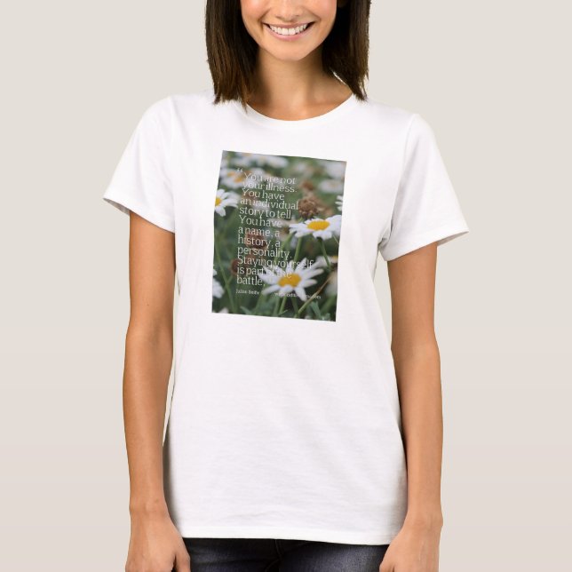 T-shirt débarrassez le stigmate vers la maladie mentale. (Devant)