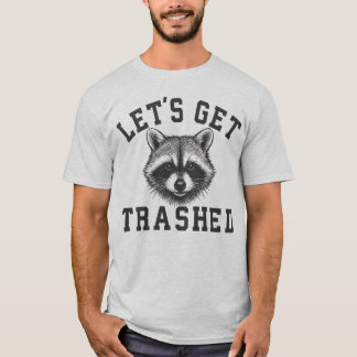 T-shirt Débarrassons-Nous - Raton Laveur Vintage