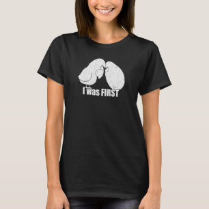 T-shirt Débat sur la création du poulet contre l'oeuf Bla