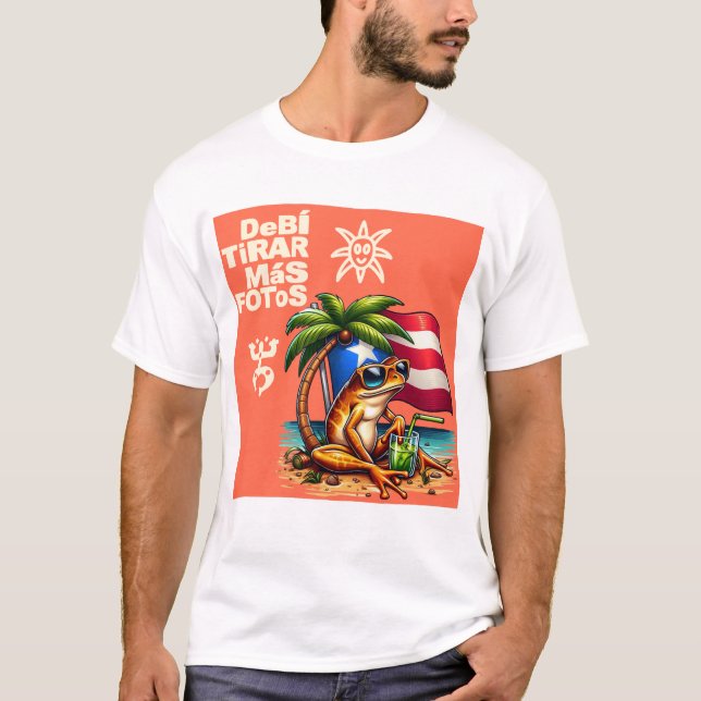 T-shirt Debi tirar mas fotos PUERTO RICO (Devant)