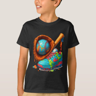 T-shirt Débit De Baseball Pour Garçons Ice Cream Drip Jeun