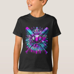 T-shirt Débit De Baseball Pour Garçons Ice Cream Drip Jeun