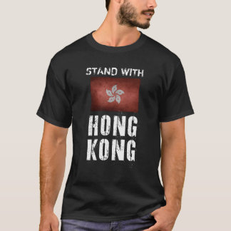 T-shirt debout avec hong kong