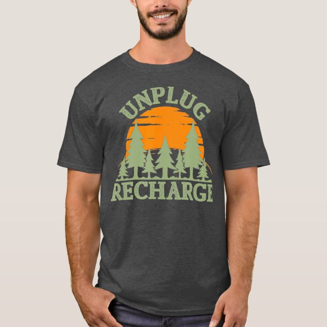T-shirt Débrancher le rechargement à l'extérieur (Devant)
