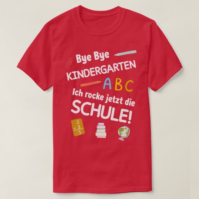 T-shirt Début de l'inscription scolaire de l'enfant 68 (Design devant)