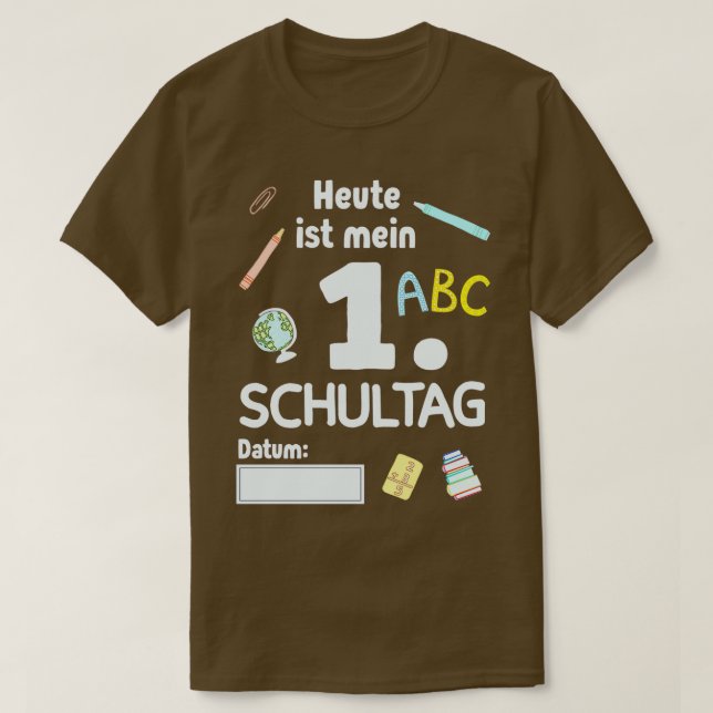 T-shirt Début de l'inscription scolaire de l'enfant 9 (Design devant)