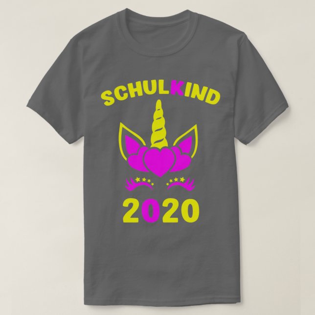 T-shirt Début de l'inscription scolaire de l'enfant âgé (Design devant)