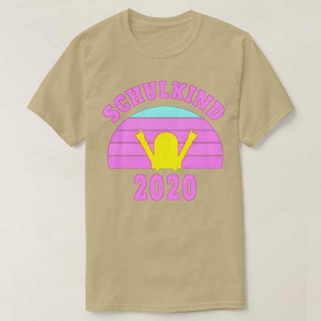T-shirt Début de l'inscription scolaire de l'enfant rétro  (Design devant)