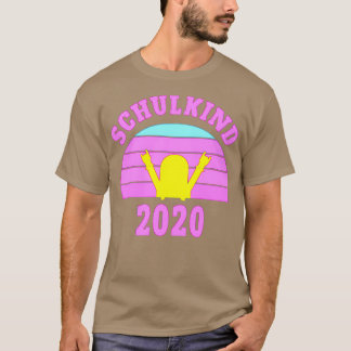 T-shirt Début de l'inscription scolaire de l'enfant rétro 