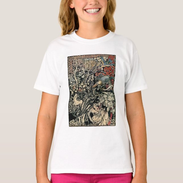 T-shirt DÉBUT d'Illinois du MONDE par Arthur Rackham (Devant)