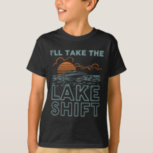 T-shirt Décalage du lac Vie amusante du lac Bateau