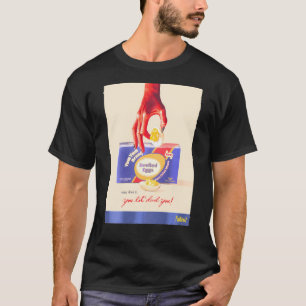 T-shirt Décalage - Yum Yum OEufs Devilés Publicité rétro