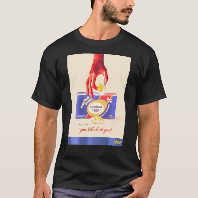 T-shirt Décalage - Yum Yum OEufs Devilés Publicité rétro (Devant)