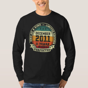 T-shirt Décembre 2011 11ème Anniversaire 11 Ans D'Être Par