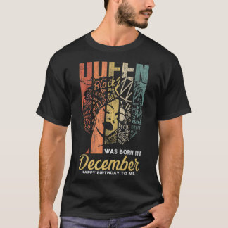 T-shirt Décembre Anniversaire Chemises Queen pour femmes B