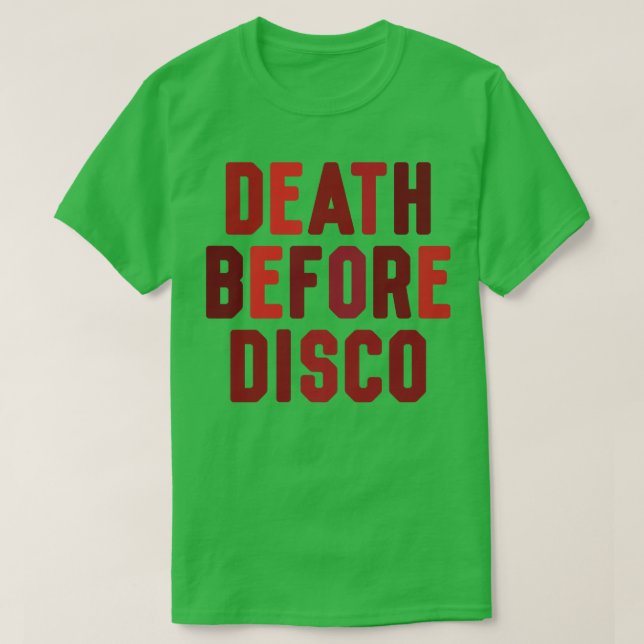 T-shirt Décès avant disco (Design devant)