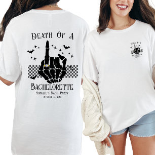 T-shirt Décès Personnalisé D'Une Fête De Mariée De Bachelo