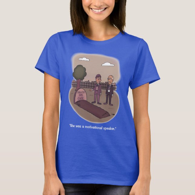 T-shirt Décès que nous pouvons bleu (Devant)