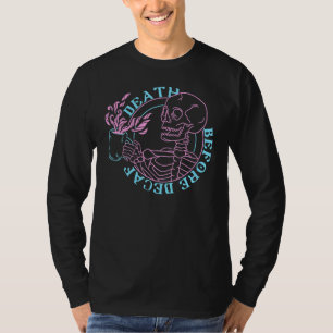 T-shirt Décès tendance avant décaf